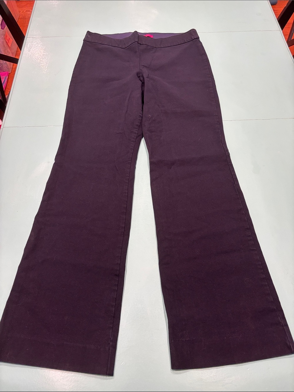Lilly Pulitzer navy pull on Boot-Cut Pants